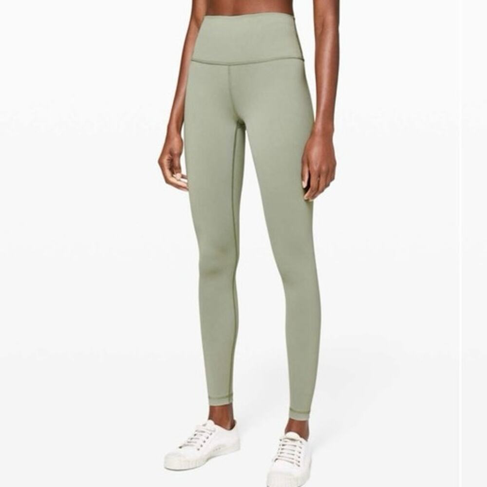 Lululemon Wunder Under High-Rise Leggings 28" Luxtreme Sea Moss Green Size 4